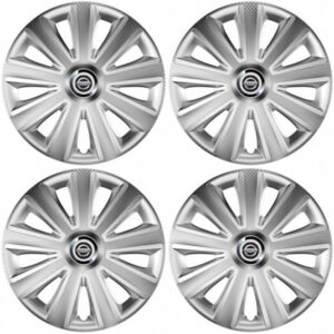 Poklice 14 palců pro Nissan 14 Aviator – carbon RC silver od Versaco s logem