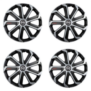 Poklice 14 palců Nissan 14 Evo black&silver – chrání disky a vylepší vzhled