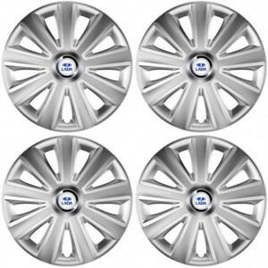 Poklice Lada 14 Aviator carbon RC silver – chrání disky a dodají vzhledu luxus