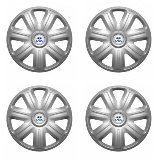 Poklice pro Lada 14 COMFORT – 4 ks s logem Lada od Versaco
