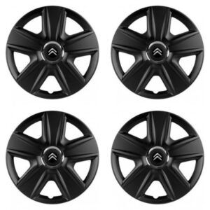 Poklice Citroen 15 palců s logem – Černé poklice RC Black od Versaco