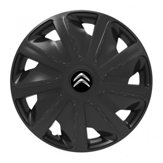 Poklice Citroen 15 palců – Craft Black | 4 ks + logo | Versaco - Obrázek 2
