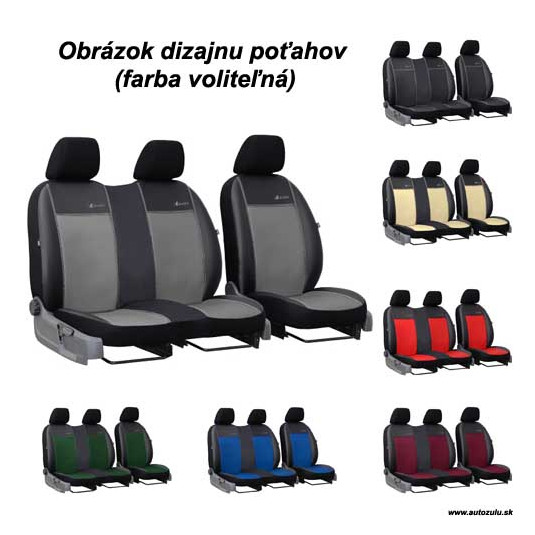 Kompletní potahy na míru pro PEUGEOT BOXER 2+1 I (1994–2006) – Exclusive Leather z eko kůže | Pok-ter - Obrázek 4
