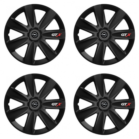 Poklice pro Opel 16 palců GTX CARBON black – chrání disky a zdobí auto | Versaco