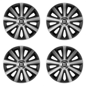 Poklice pro Seat 15 palců Aviator carbon silver&black – chrání disky