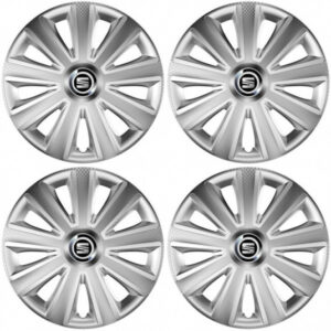 Poklice pro Seat 15 palců Aviator carbon silver – chrání disky