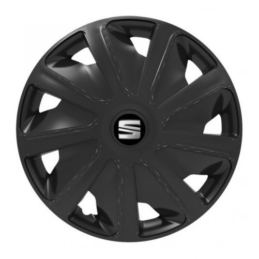 Poklice pro Seat 16 palců – Craft black od Versaco s logem - Obrázek 2