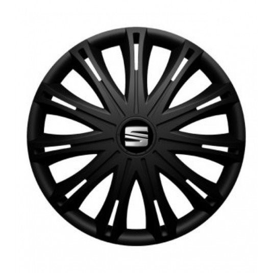Poklice pro Seat 17 palců SPARK BLACK – Stylový vzhled a ochrana disků | Versaco - Obrázek 2