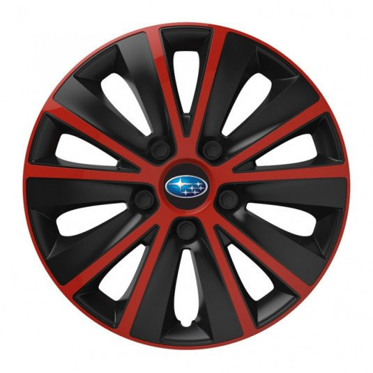 Poklice Subaru 14 palců RAPIDE red and black – vylepšete vzhled a ochranu kol - Obrázek 2