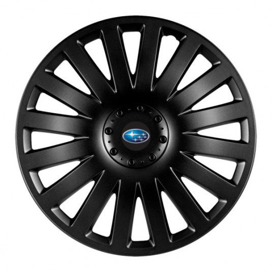 Poklice pro Subaru 14 palců – Smart black od Versaco s logem - Obrázek 2