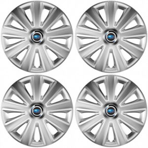 Poklice Subaru 15 palců Aviator carbon silver s logem – chrání disky