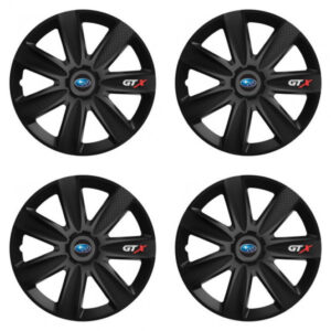 Poklice Subaru 15 palců GTX CARBON black – vylepšete vzhled kolem s logem