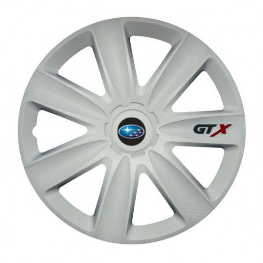 Poklice pro Subaru 17 palců GTX carbon white – chrání disky a dávají autu výrazný vzhled - Obrázek 2