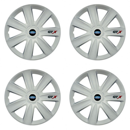 Poklice 15 palců pro Ford – carbon white s logem