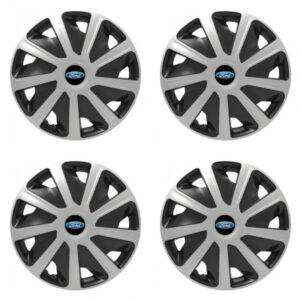 Poklice 15 palců pro Ford – Silver & Black s logem