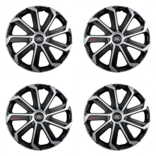 Poklice 14 palců Land Rover Evo black&silver – chrání disky