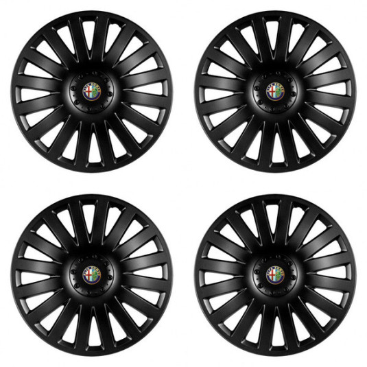 Poklice Alfa Romeo 14 palců – Smart black s logem