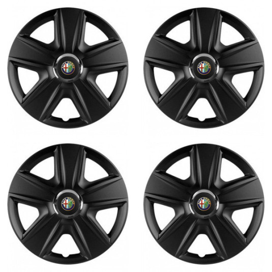 Poklice Alfa Romeo 15 palců ESPRIT RC BLACK – chrání disky