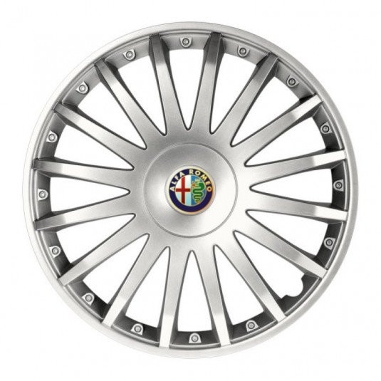 Poklice Alfa Romeo 16 CRYSTAL silver – chrání disky a dodají luxusní vzhled - Obrázek 2