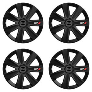 Poklice Kia 16 palců s logem – black carbonový design od Versaco