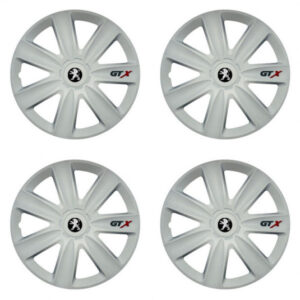 Poklice Peugeot 17 palců s logem – carbon white