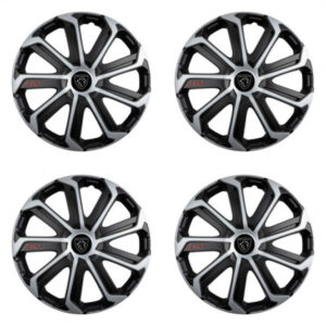 Poklice 16 palců pro Peugeot s novým logem – black&silver