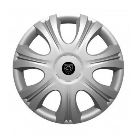 Poklice 16 palců pro Peugeot s novým logem – 4 kusy + samolepky Versaco - Obrázek 2
