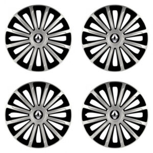 Poklice 16" pro Renault s původním logem – silver black od Versaco