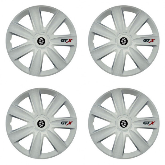 Poklice 14 GTX Carbon White pro Renault s novým logem | Versaco
