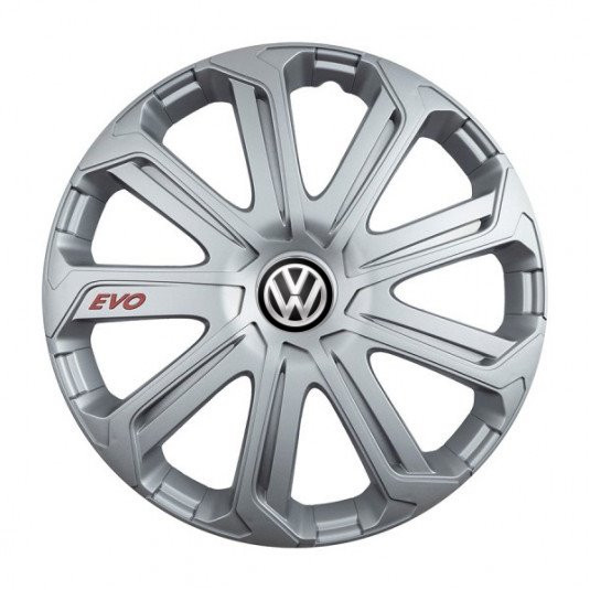 Černé poklice pro VW 14 palců s logem – elegantní ochrana kol od Versaco - Obrázek 2