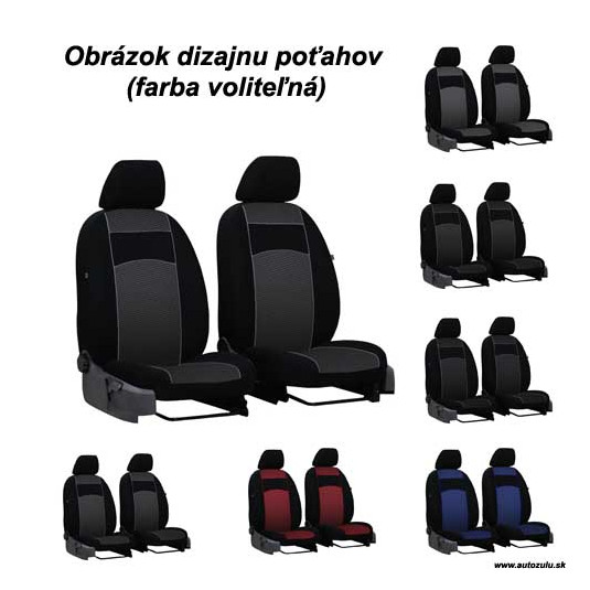 Kompletní potahy na míru pro VW T5 1+1 (2003–2015) – textil VIP-B3 od Pok-ter - Obrázek 4
