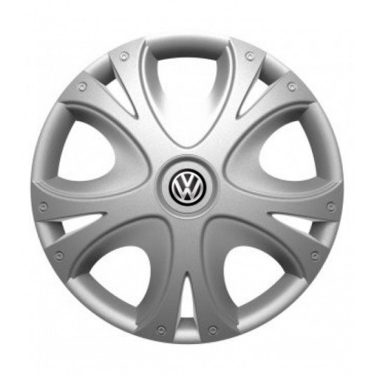 Černé poklice pro VW 15 palců s logem – sada 4 kusů od Versaco - Obrázek 2