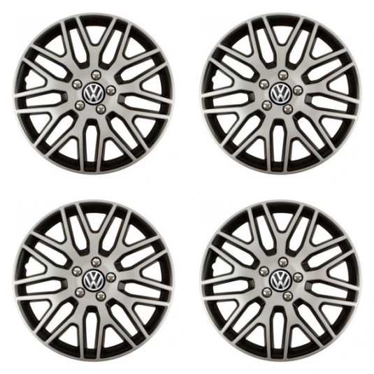 Poklice pro VW 16 palců černé Dakar NC silver and black | Versaco
