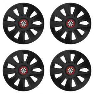 Černé poklice 16 palců pro VW s logem – Versaco STRATOS RR black