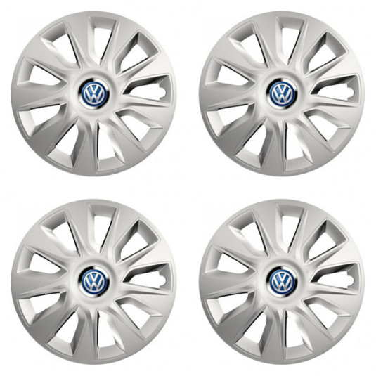 Poklice pro VW 15 palců s logem – modré