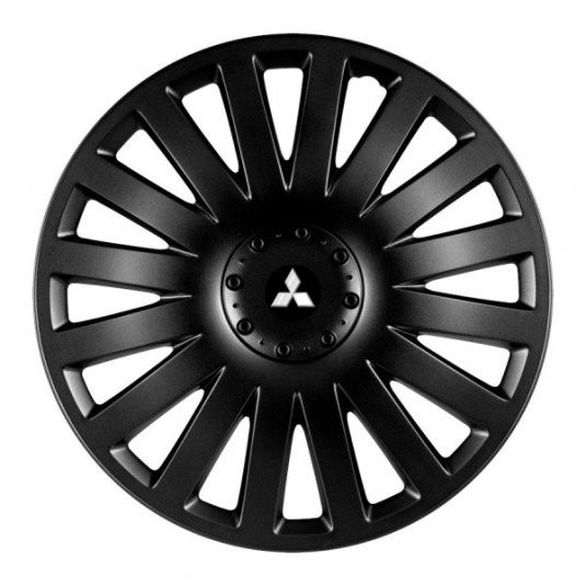 Poklice pro Mitsubishi 15 palců stříbrné s logem – sada 4 ks od Versaco - Obrázek 2