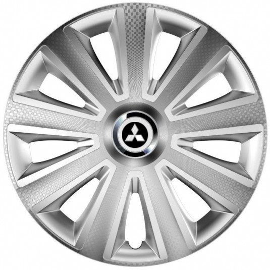 Poklice 16 palců pro Mitsubishi stříbrné s logem – Versaco Aviator Carbon RC - Obrázek 2
