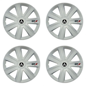 Poklice pro Mitsubishi 17 palců stříbrné s logem – Versaco carbon white
