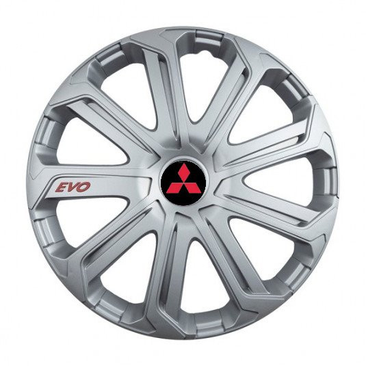 Červené poklice pro Mitsubishi 15 palců s logem – vylepšete vzhled svých disků | Versaco - Obrázek 2