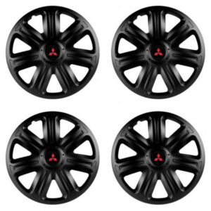 Červené poklice 15" pro Mitsubishi Comfort Black – vylepšete vzhled svých disků