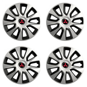 Červené poklice 17 palců pro Mitsubishi s logem – Versaco STRATOS double colour