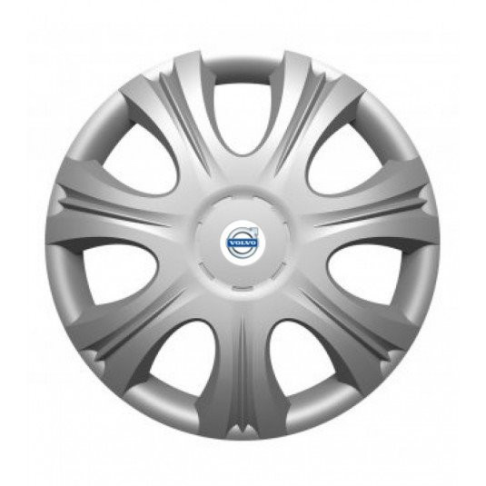 Poklice pro Volvo 15 palců bílé s logem – Sada 4 ks Versaco - Obrázek 2