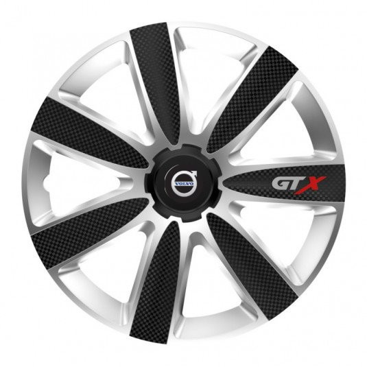 Poklice pro Volvo 14 palců černé s logem – GTX CARBON silver/black od Versaco - Obrázek 2