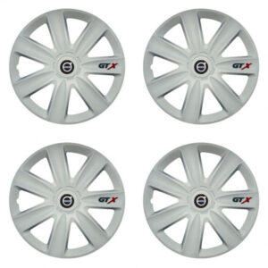 Černé poklice 14 palců pro Volvo s logem – GTX carbon white